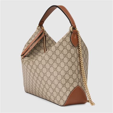 gucci large hobo handbags|Gucci hobo cloth handbag.